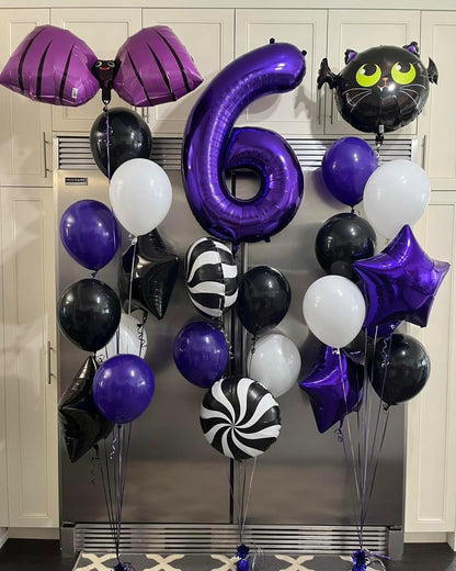 Number 9 Balloon by Purple | 40-Inch Giant Foil Balloon for 9th Birthday Party Decorations