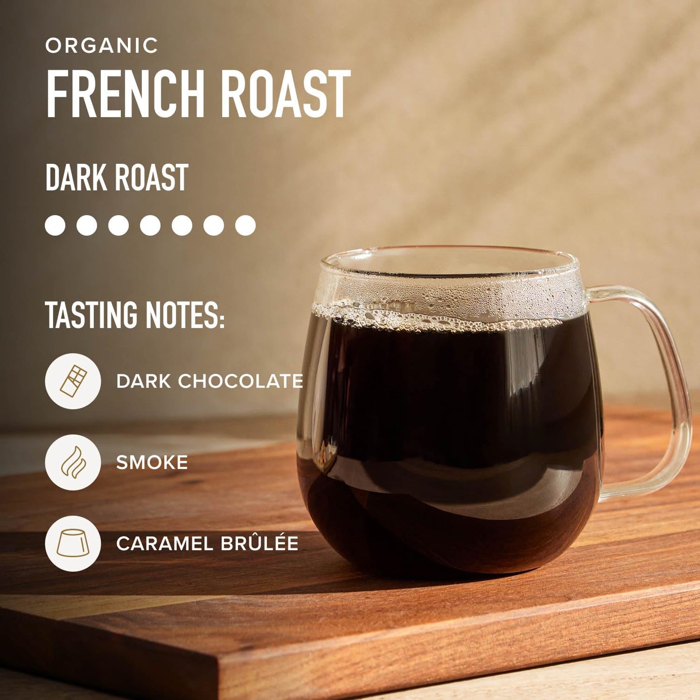 Peet's Coffee - USDA Organic Dark Roast Ground Coffee | 100% Arabica - French Roast 18 Ounce Bag