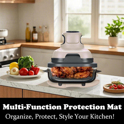 Tailored Ninja Crispi Silicone Trivet - Heat-Resistant Non-Slip Hot Pads for Air Fryer (Off White)