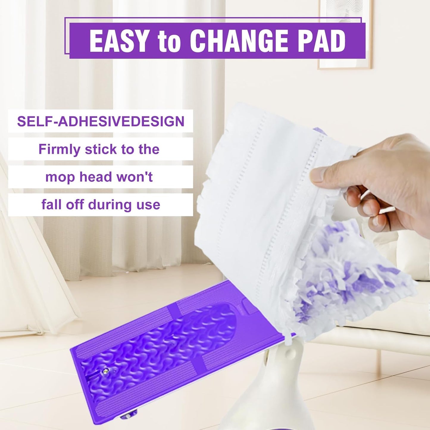 Skiennix Disposable Power Mop Pads - 30 Pack Refills for Swiffer Powermop | Multi-Surface Cleaning