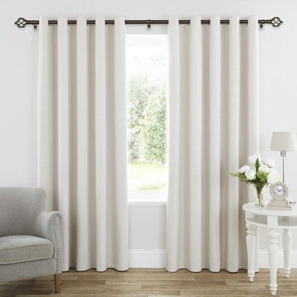 KAMANINA Adjustable Bronze Curtain Rod | 32 to 58 Inch | Stylish Twisted Cage Finial Design