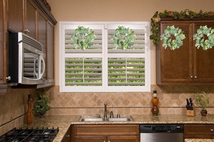 LSKYTOP Eucalyptus Faux Wreaths - 2 Pcs Artificial Greenery for Farmhouse Decor | 9 Inch Each