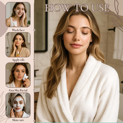 Stainless Steel Gua Sha Board Facial Body Massager Tool