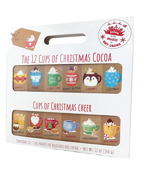 Christmas Coffee Advent Calendar - 12 Varieties of Hot Chocolate & Coffee for Kids and Adults
