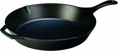 Lodge Seasoned Cast Iron Skillet - PFAS-Free Non-Toxic Cookware - 13.25 Inches, Naturally Non-Stick & Oven Safe