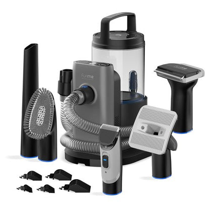 FURME Professional Plus Pet Grooming Vacuum Kit - Quiet & Safe Dog & Cat Grooming Tools | 2L Canister