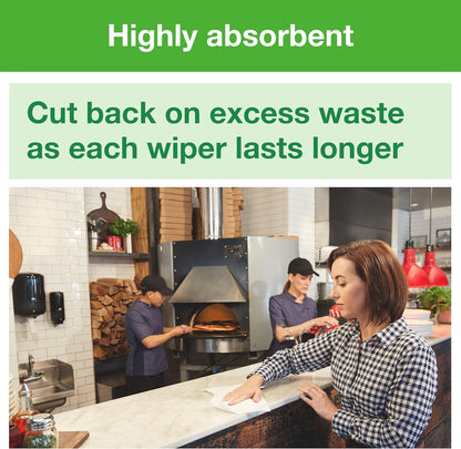Tork Basic Centerfeed Paper Wiper - High Absorbency, White, 6 x 600 Sheets | Ideal for Quick Cleanup