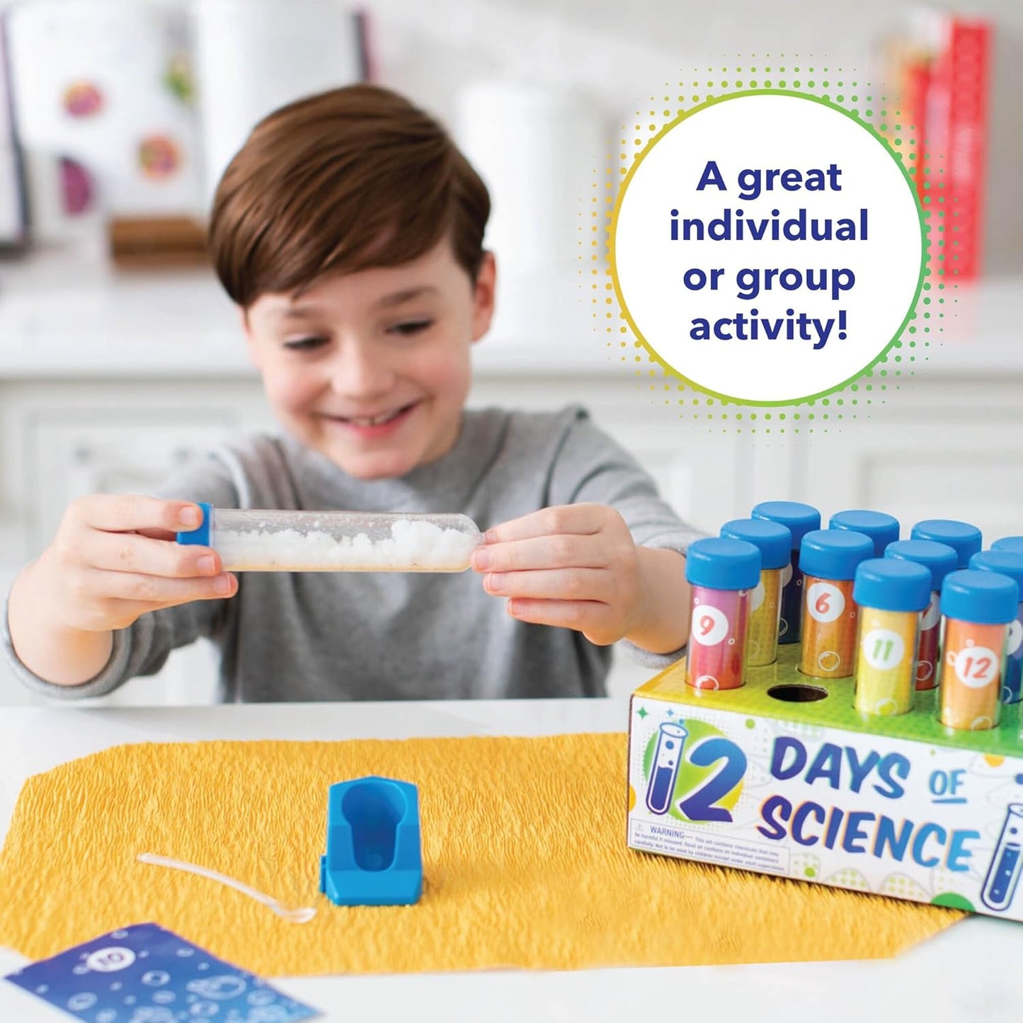 MindWare 12 Days of Science Advent Calendar - Engaging Kids Science Kit with 12 Test Tube Experiments for Ages 6+
