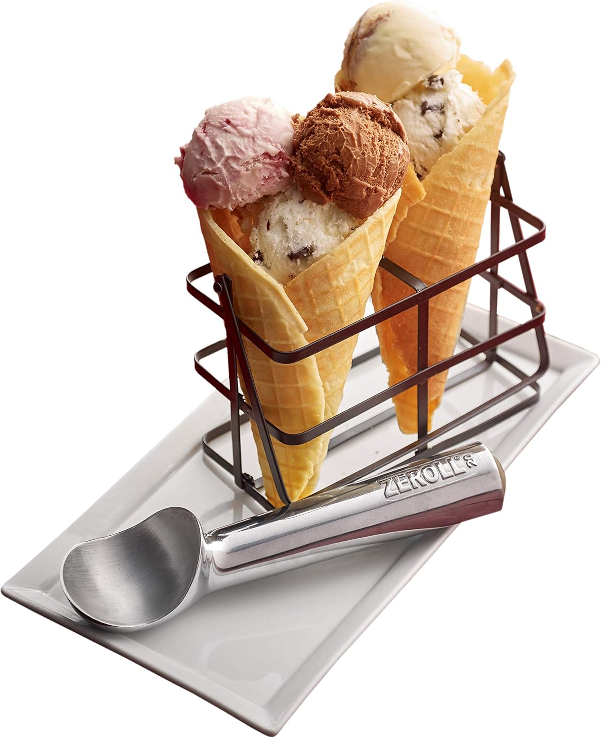 Zeroll Ice Cream Scoop - Unique Liquid-Filled Handle for Easy Release | 20 oz Silver Aluminum Design