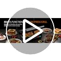 Black 3-in-1 Electric Panini Press Grill with Non-Stick Plates & Drip Tray