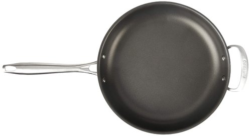 Cuisinart Dishwasher Safe Hard-Anodized 12-Inch Open Skillet with Helper Handle
