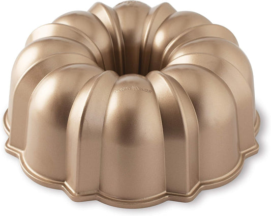 Nordic Ware 12-Cup Bundt Pan - Classic Toffee Finish for Perfect Cakes