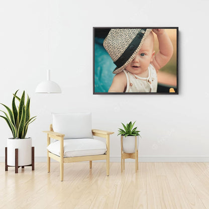 P&L ART. Personalized Custom Canvas Prints: Photo On Canvas Transform Your Photos into Stunning Framed Wall Art Digitally Printed Photo To Canvas Ideal for Home Decor Gifts Keepsakes Black 24X32