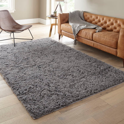 Ophanie Rugs for Living Room, Upgrade Non-Slip Fluffy Soft 5x8 Area Rug, Shag Large Fuzzy Plush Carpets for Bedroom Grey, Shaggy Gray Kids Boys Girls Dorm Nursery Home Decor Aesthetic