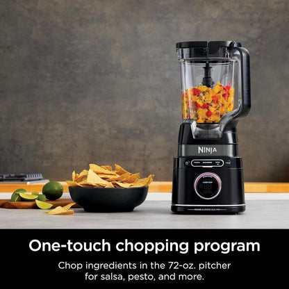 Ninja Blender & Food Processor - All-in-One Kitchen Appliance for Smoothies & Food | 72 oz. Pitcher & (2) 24 oz. To-Go Cups | 1800 Watt | Black | TB301