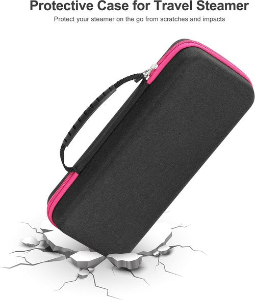 Jack & Rose Travel Steamer Case - Handheld Storage Organizer for Iron Accessories | Black