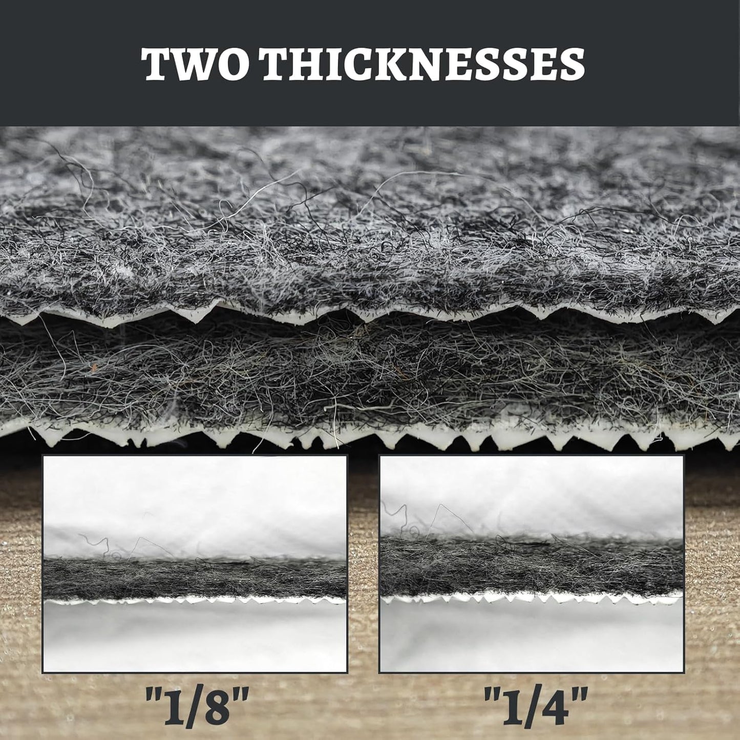 Skiennix 100% Waterproof Rug Pad - Non-Slip 8x10 ft Carpet Pad for All Floors | Secure & Soft Support