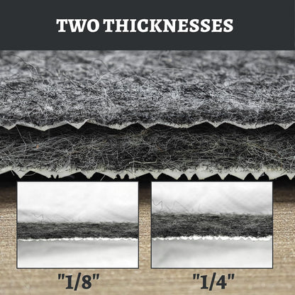 Skiennix 100% Waterproof Rug Pad - Non-Slip 8x10 ft Carpet Pad for All Floors | Secure & Soft Support