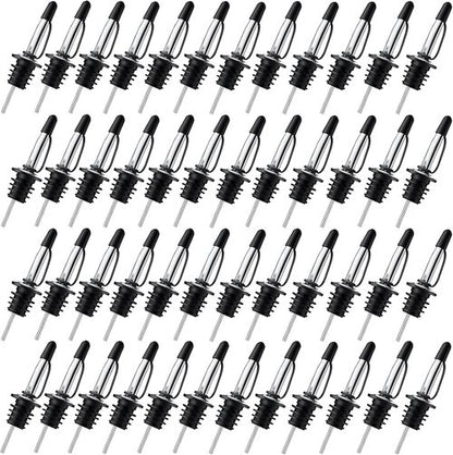 48 Pack Liquor Pour Spouts - Dishwasher Safe Hygienic Alcohol Speed Spouts, Suitable for 3/4" Bottle Mouth, Olive Oil, Juice, Syrup