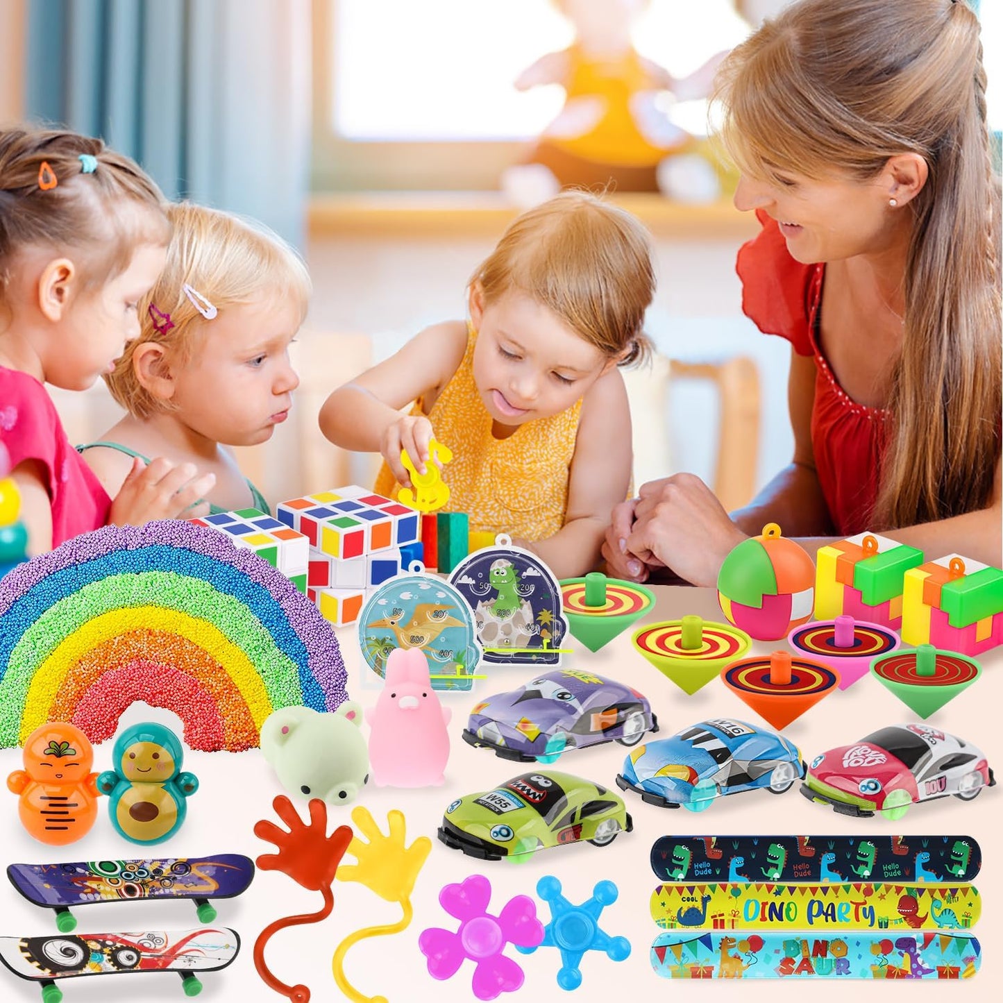 Soi-Meme 60 Pcs Carnival Treasure Box Toys - Mini Bulk Gifts for Kids' Parties & Easter Baskets