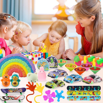 Soi-Meme 60 Pcs Carnival Treasure Box Toys - Mini Bulk Gifts for Kids' Parties & Easter Baskets
