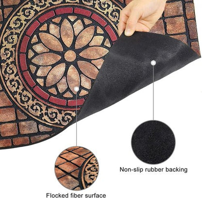 CHICHIC Large Rectangle Entrance Door Mat - Heavy Duty Non-Slip Welcome Rug | 24 x 36 Inch for High Traffic Areas