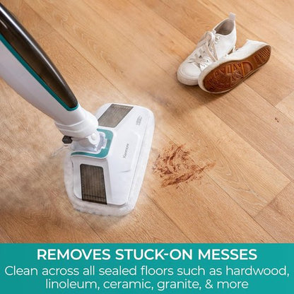 Kenmore SM2060 Steam Mop - Lightweight Floor Cleaner with Easy Scrubber & 2 Washable Pads | Quick-Heating for Hardwood & Tile