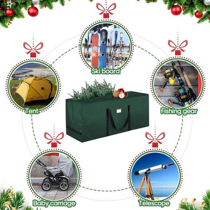 BALEINE Christmas Tree Storage Bag - 7.5 ft Extra Large with Reinforced Handles & Dual Zippers | Green (Pack of 2)