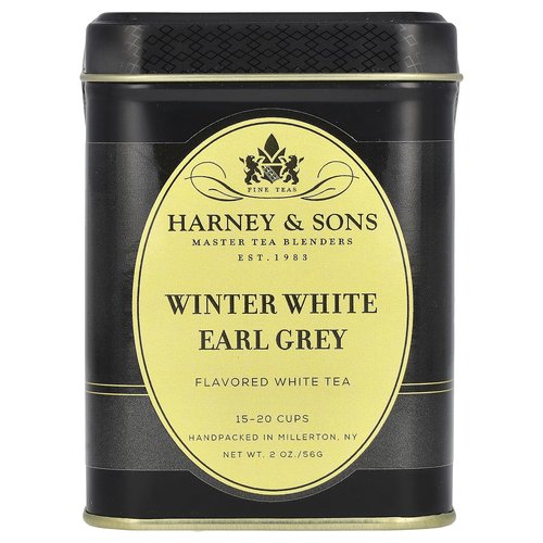 Harney & Sons Winter White Earl Grey Tea, 2 oz loose leaf tea