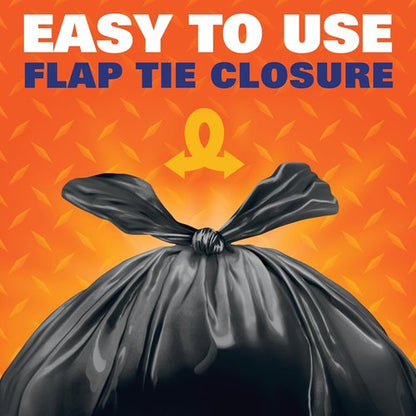 Hefty | 30 Gallon Easy Flaps Trash Bags - Durable & Convenient Waste Disposal Solution