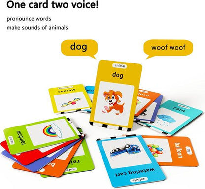 Lapare Audible Educational Toy - Musical Learning Tool for Toddlers Age 1-5 | 252 Flash Cards for Alphabet, Numbers, Colors & Shapes