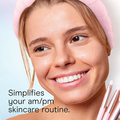 Conair Spa Makeup Headband - Ultra-Absorbent Microfiber, Soft Terry Cloth, Pink Bubble Design