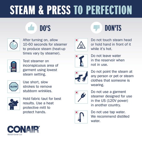 Conair Handheld Garment Steamer for Clothes, ExtremeSteam 1200W, Portable Handheld Design,White/Light Green