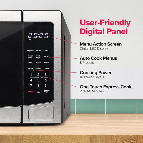 Frigidaire Stainless Steel Microwave Oven - Multi-Function, Programmable, 1.1 Cu Ft, 1000-Watt