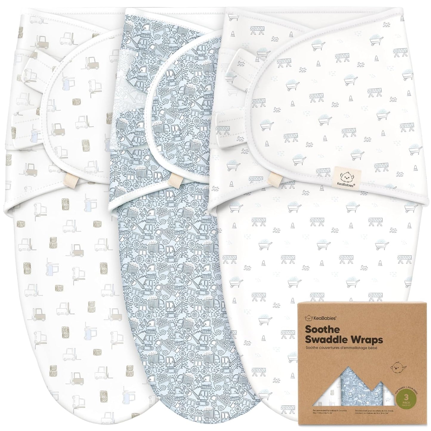 Organic Baby Swaddle Sleep Sacks by [Brand Name] - Soft & Snug for Newborns 0-3 Months | 3-Pack