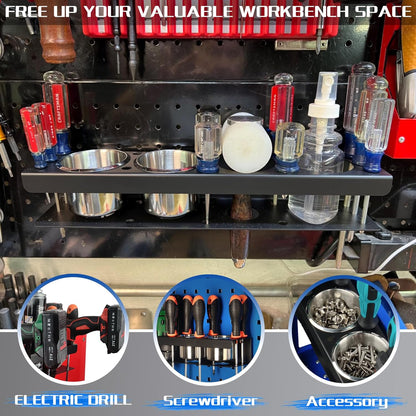 ULIBERMAGNET Magnetic Spray Can Holder - Heavy Duty Wall Mount Tool Organizer Rack for Garage