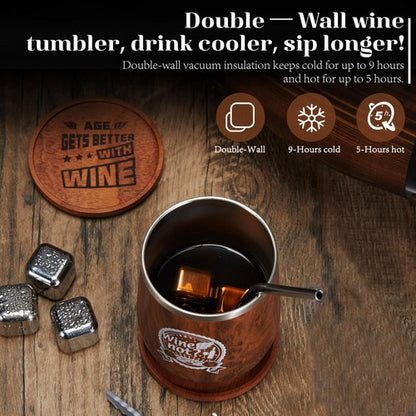 Couples Christmas Gifts For Couples Unique,Useful Christmas Gifts For Parents,Best Gift For Grandparents,Cool Couples Gifts For Anniversary,Personalized Wine Tumbler Couples Gifts For Him And Her