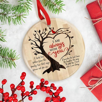 Jocidea Memorial Christmas Ornament - "I Am Always with You" - Heartfelt Condolence Gift