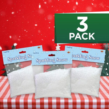 Beistle Sparkling Snow | Pack of 3 Decorative Snowflakes for Festive Decor