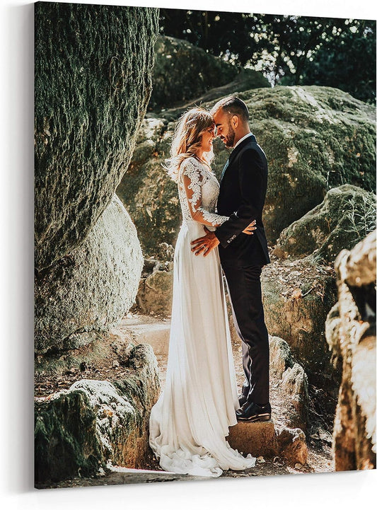 P&L ART. Personalized Custom Canvas Prints: Photo On Canvas Transform Your Photos into Stunning Framed Wall Art Digitally Printed Photo To Canvas Ideal for Home Decor Gifts Keepsakes Framed 18x24