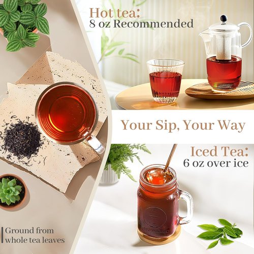 Johou English Breakfast Black Tea Pods - Full-Flavor Taiwan Tea, Compatible with K-Cup Brewers | 24 Pods