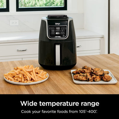 Ninja XL Air Fryer - 5.5 QT Capacity for 3lbs of Wings | 5-in-1 Cooking Functions | 400°F Max Temp | Grey