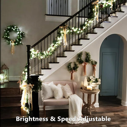 Outdoor RGBW 300 LED String Lights with 8 Modes, Green Wire – BrizLabs