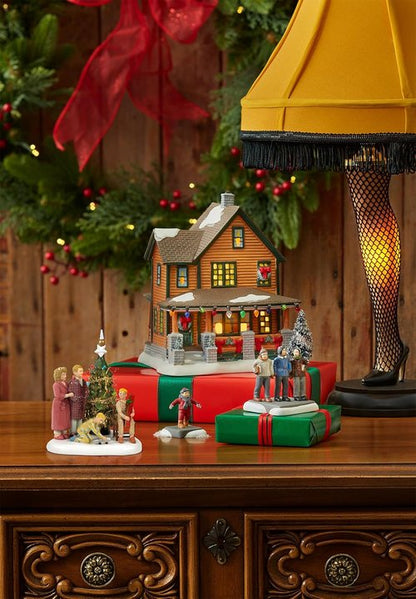 Department 56 A Christmas Story Village Figurine - Family Opens Gifts | 4.32 Inch, Multicolor