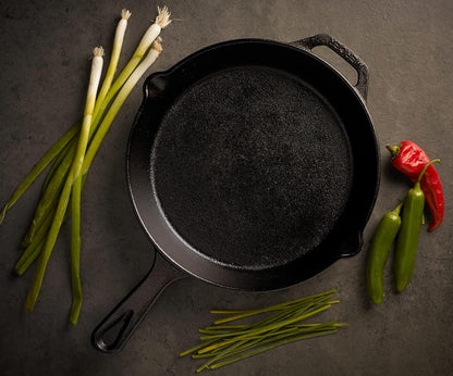 Mercer Culinary Pre-Seasoned Cast Iron Skillet - 10.25-Inch Durable Cooking Essential