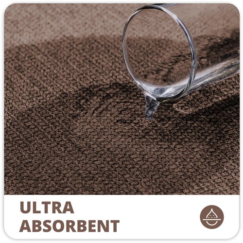 Bosap Bath Mat,Ultra Thin Bathroom Runner Rugs,Large Bath Mats for Bathroom,Quick Dry,Non-Slip,Machine Washable,Low Pile,Bath Rug,Shower Outside,Sink,Home Decor Accessories.Brown,3'x5'(36x60inch)