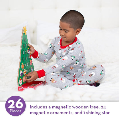 Melissa & Doug Wooden Advent Calendar - Countdown to Christmas with Magnetic Tree & 25 Magnets