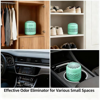 HOMIKE Refrigerator Deodorizer - Long-Lasting Odor Eliminator for Fridge, Car, Closet & Shoes | Green
