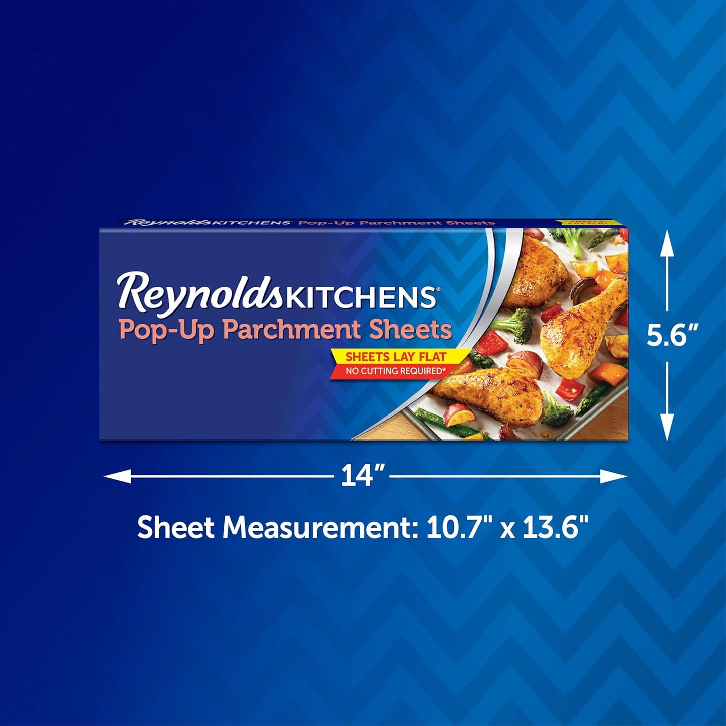 Reynolds Kitchens Parchment Paper Sheets - 10 x 13 Inches, 30 Count (Pack of 2) for Easy Baking