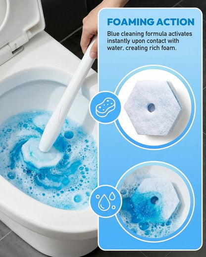 60 Count Toilet Wand Refills for Clorox Toilet Brush, Disposable Heads for Deep Cleaning, Instant Foam